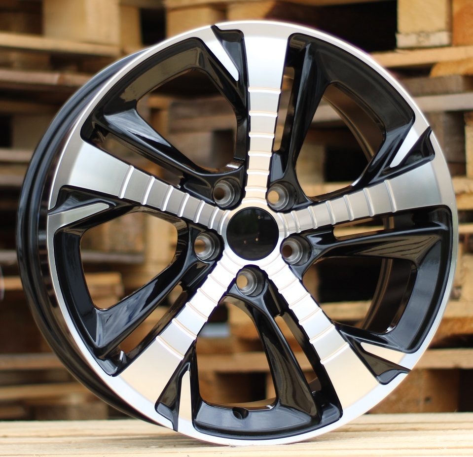 PEUGEOT 7,5x17 5x108 ET44 65,1 XE410 Noir poli