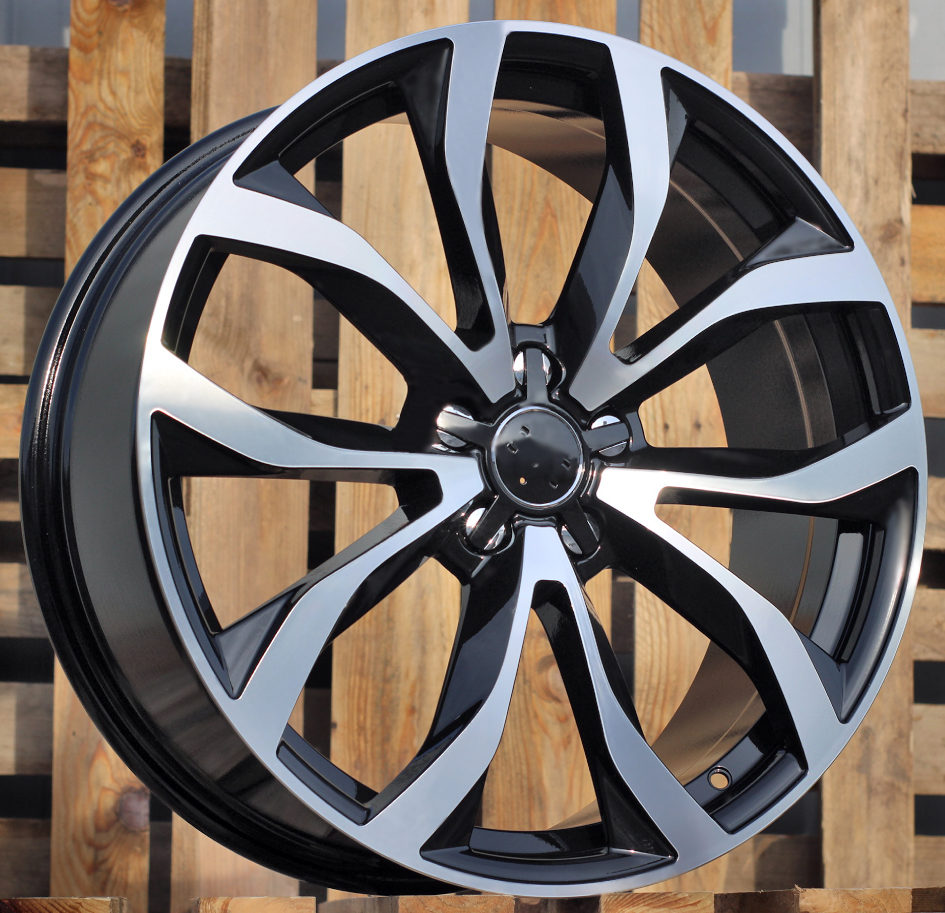 AUDI 7,5x17 5x112 ET40 66,6 XF562 Noir poli