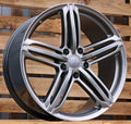 AUDI 9,5x21 5x130 ET50 71,6 XF657 Noir hyper