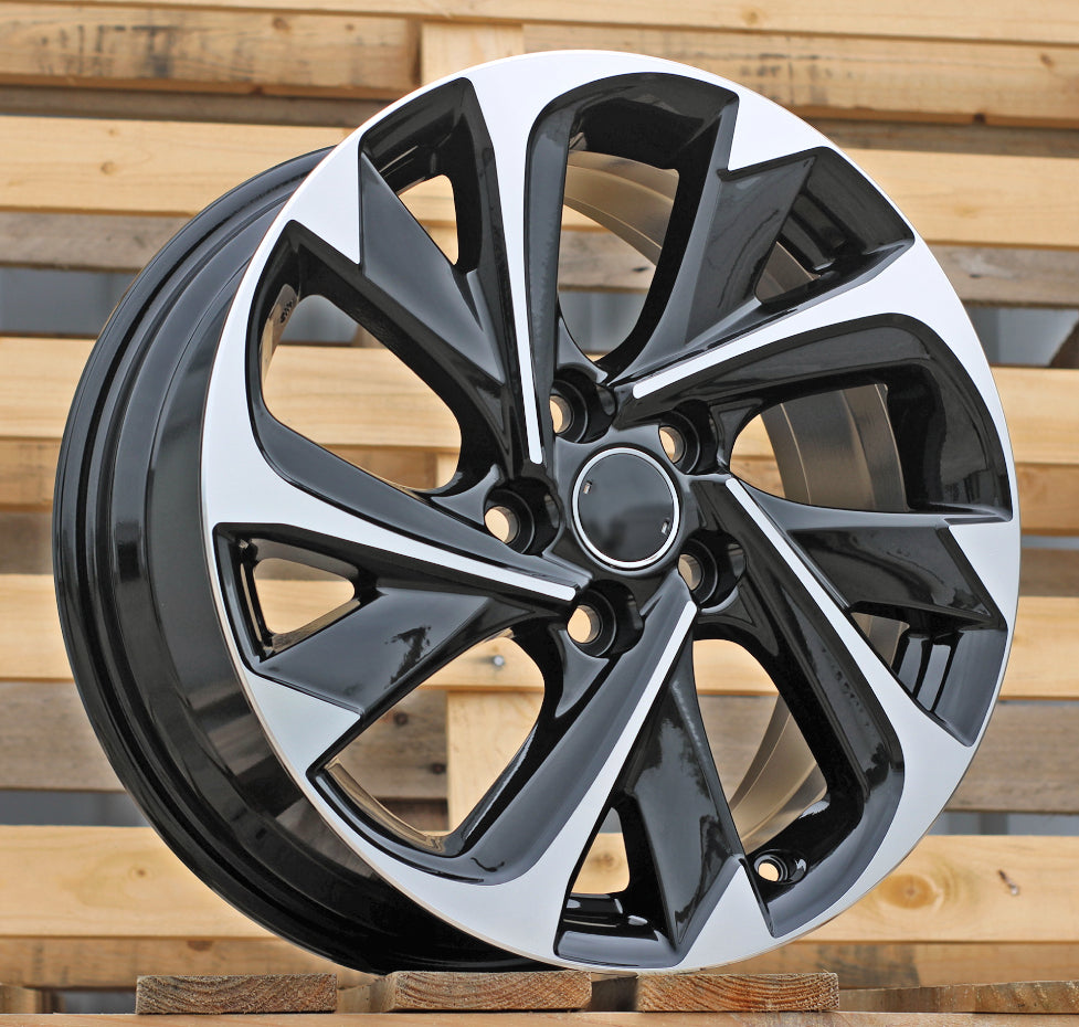 TOYOTA 7x17 5x114,3 ET50 60,1 XFE89 Noir poli
