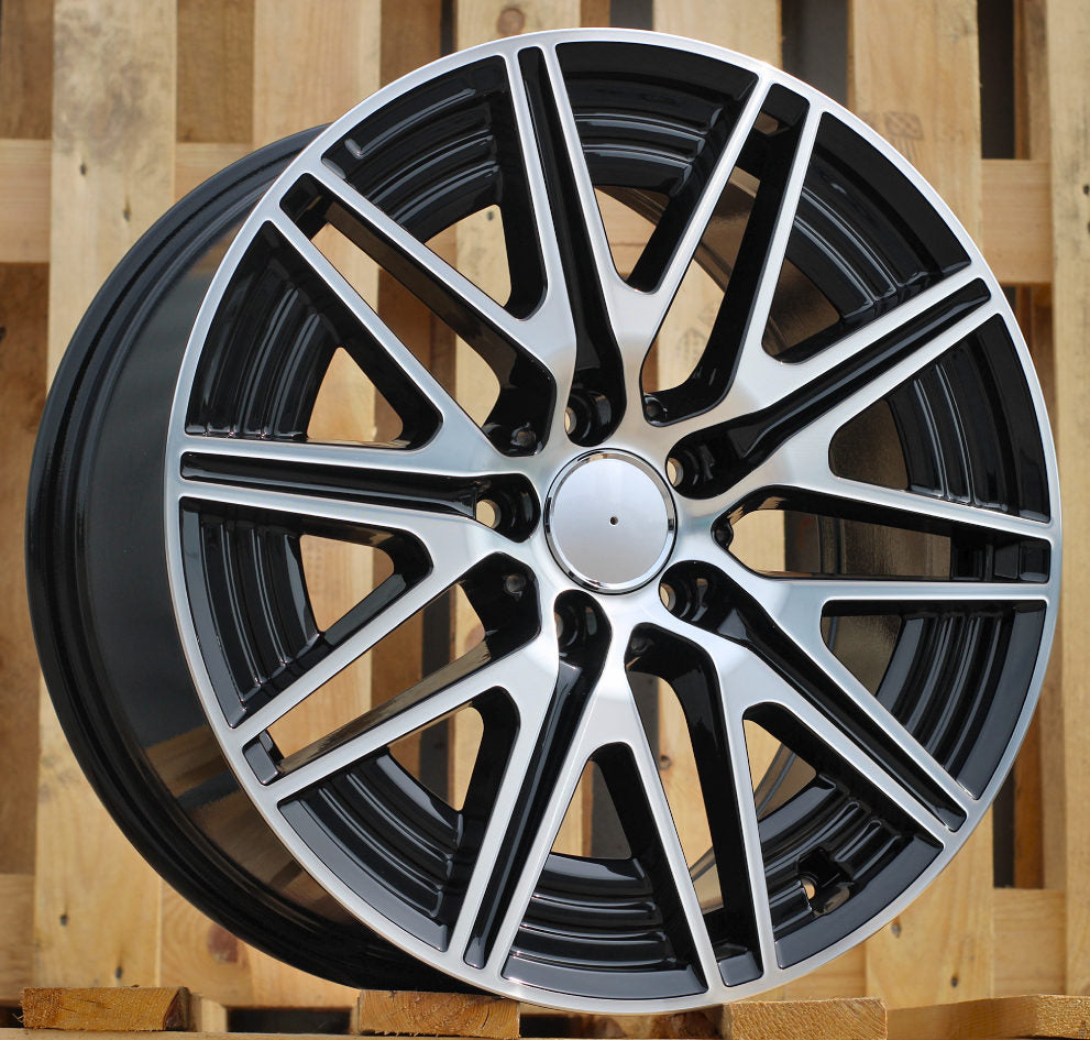 MERCEDES 7,5x18 5x112 ET40 66,6 Y0102 Noir poli