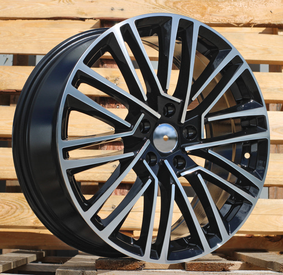 SKODA 7,5x18 5x112 ET48 57,1 Y1191 Noir poli