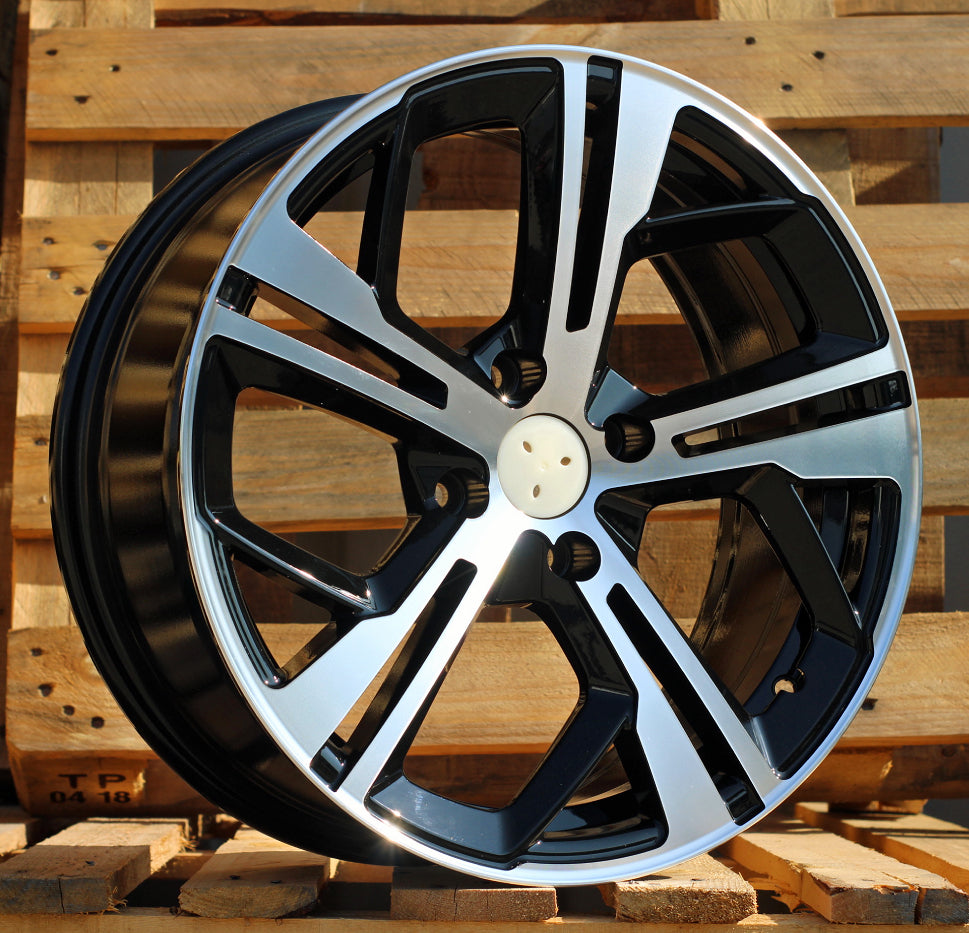 PEUGEOT 7x17 4x108 ET25 65,1 Y1206 Noir poli