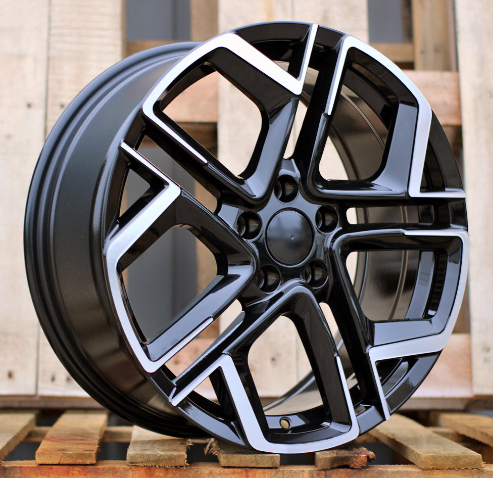 VW 8,5x20 5x112 ET38 57,1 Y1243 Noir poli semi-mat