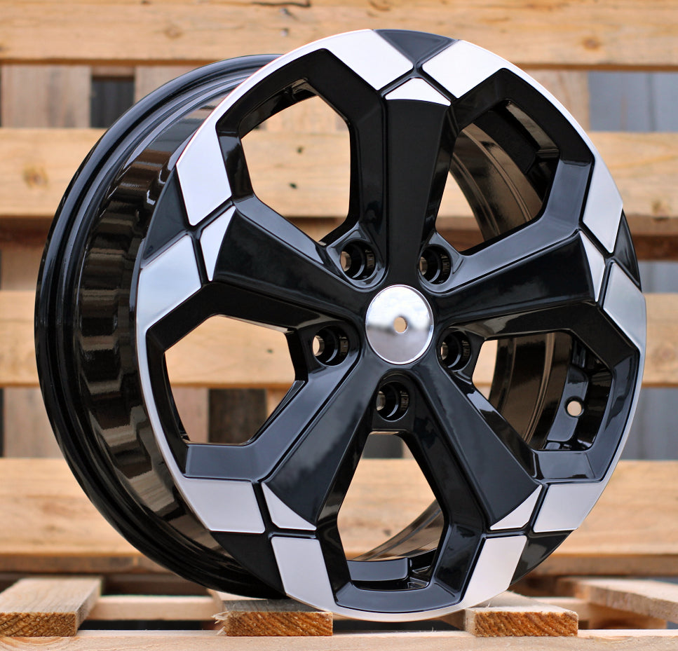 DACIA 6,5x16 5x114,3 ET33 66,1 Y1274 Noir partiellement poli