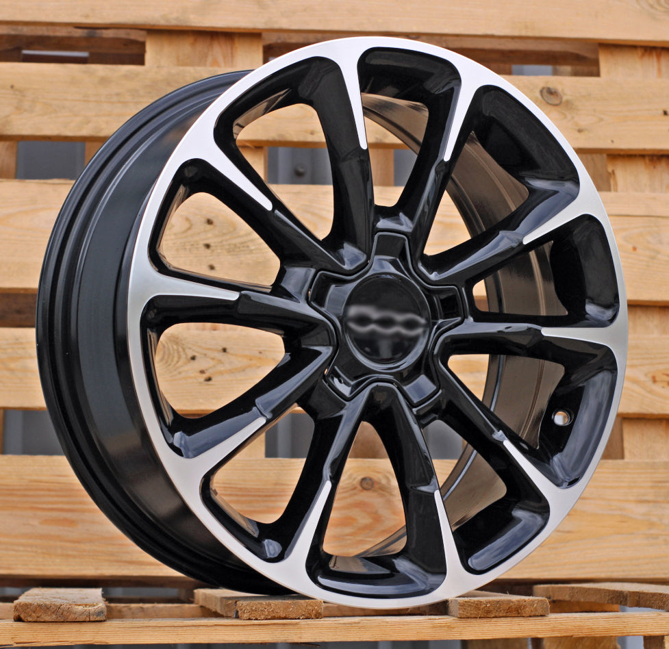 FIAT 7x17 5x110 ET40 65,1 Y1281 Noir poli