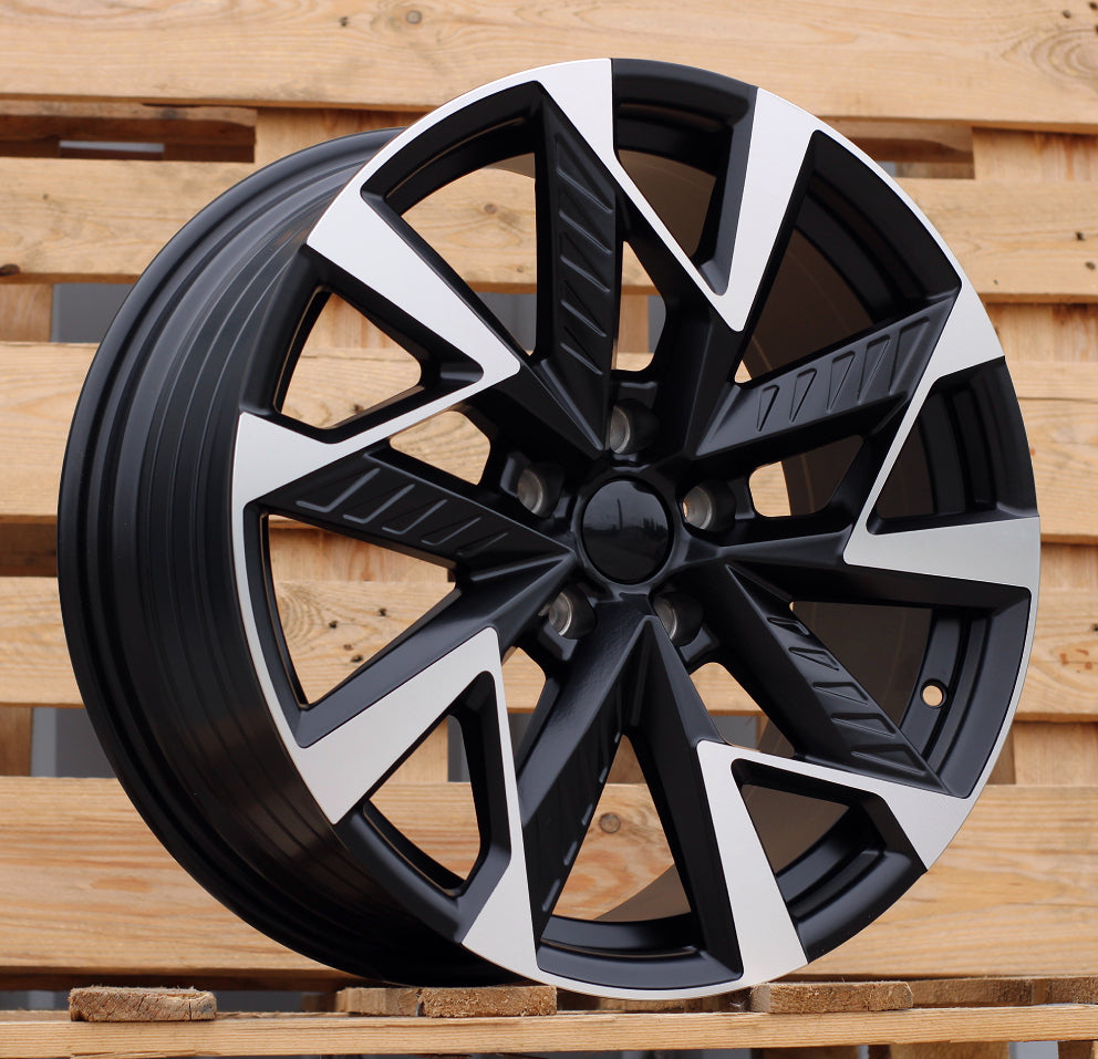 CUPRA 8x19 5x112 ET40 57,1 YF0443 Noir poli semi-mat