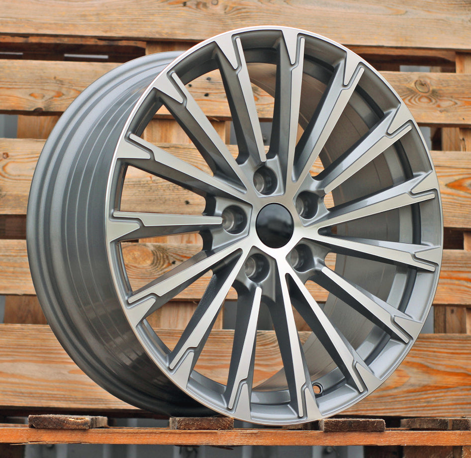 SKODA 8x18 5x112 ET45 57,1 YF0446 Gris poli