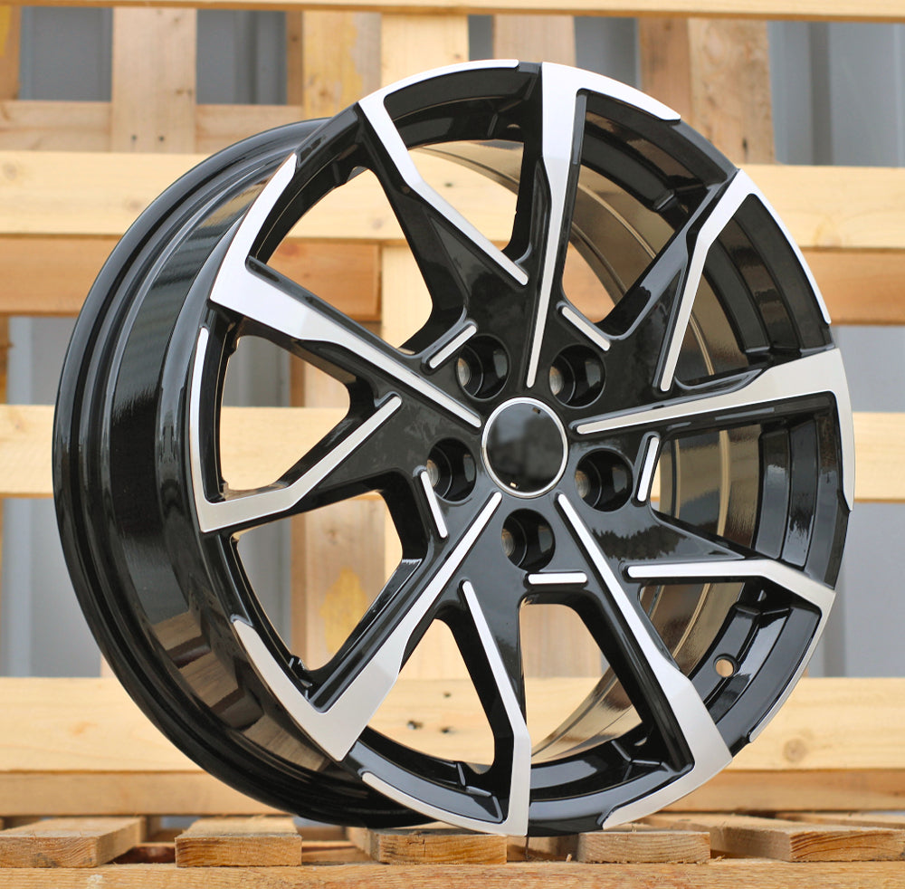 TOYOTA 7x17 5x114,3 ET38 60,1 YF1159 Noir poli