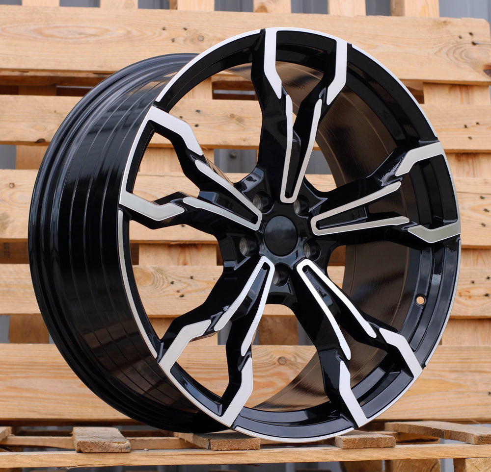 BMW 8x20 5x112 ET27 66,6 YF5596 Noir poli