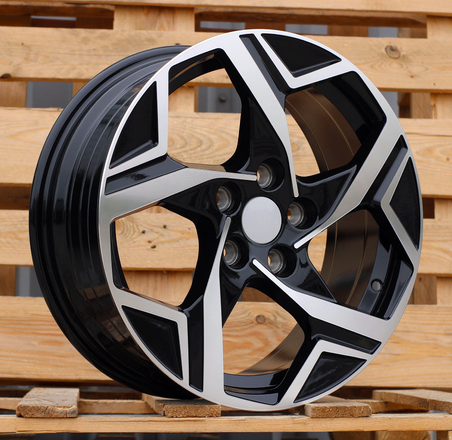 KIA 7x17 5x114,3 ET43,5 67,1 YF5700 Noir poli