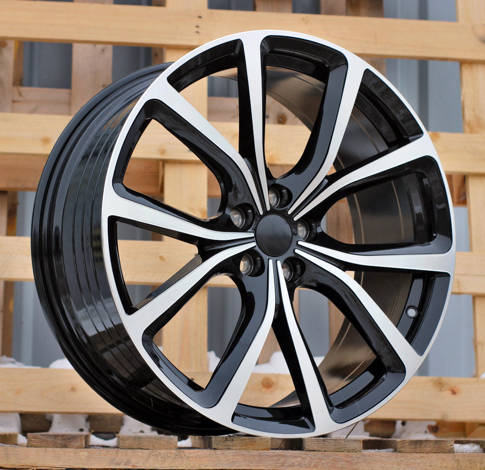 JAGUAR 8,5x20 5x108 ET45 63,4 YF5708 Noir poli
