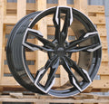 BMW 8,5x21 5x112 ET30 66,6 YF5718 Noir poli