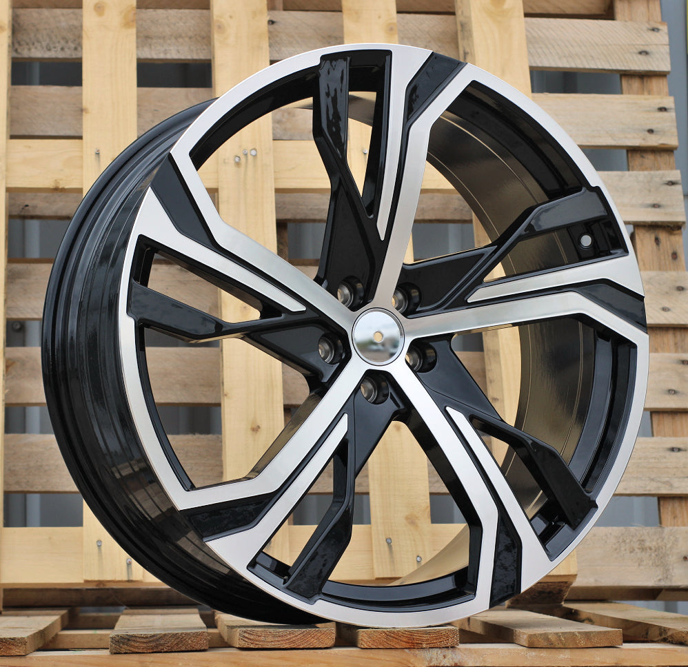 VOLVO 9x22 5x108 ET38,5 63,4 YF5753 Noir poli