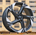 VW 7,5x18 5x112 ET45 57,1 YF5754 Noir poli semi-mat