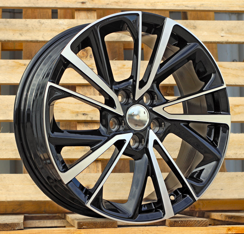 TOYOTA 7x18 5x114,3 ET35 60,1 YF5758 Noir poli
