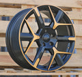 CUPRA 8x18 5x112 ET40 57,1 YF6147 Noir poli semi-mat cuivre