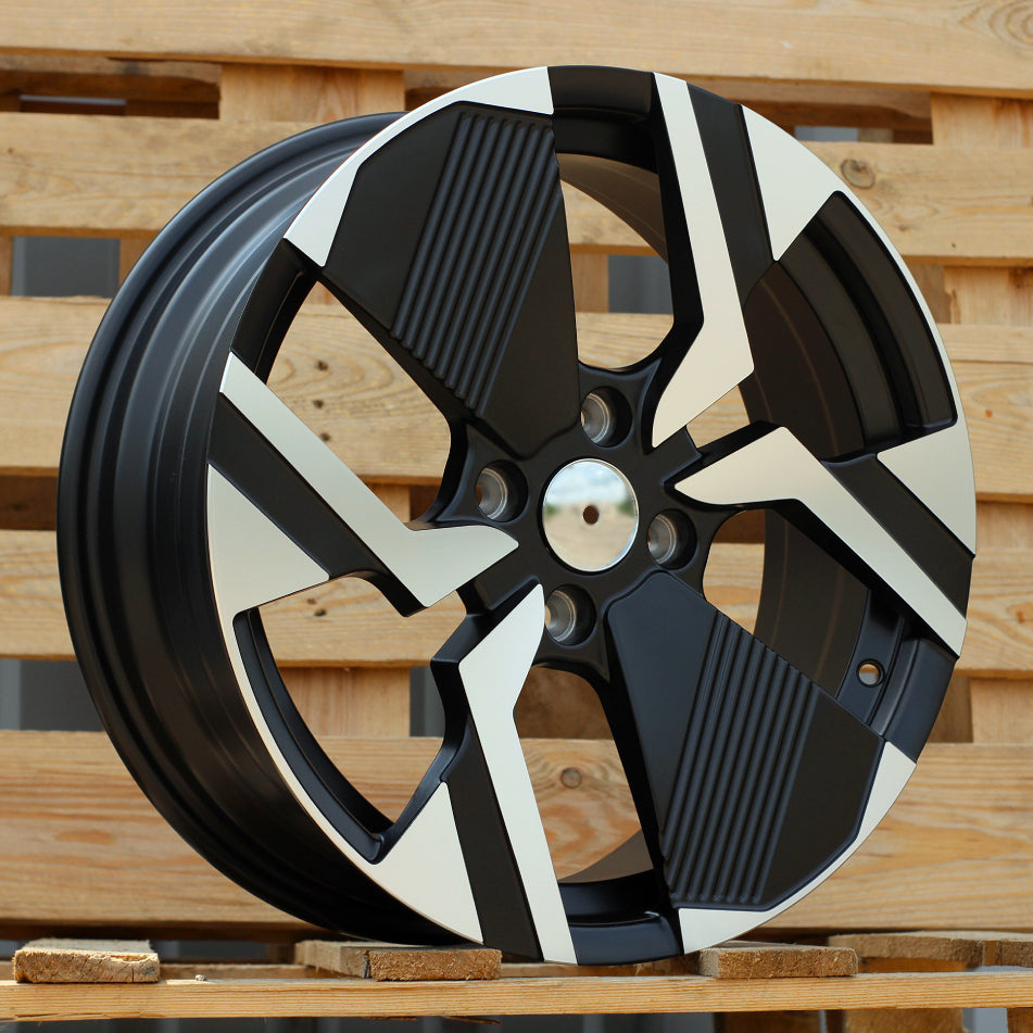 PEUGEOT 6,5x17 4x108 ET32 65,1 YF6148 Noir poli semi-mat