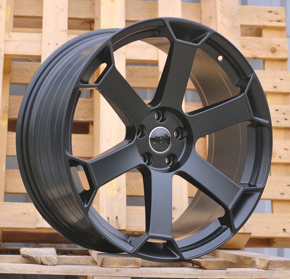 AUDI 9x21 5x112 ET30 66,6 YF6149 Noir semi-mat