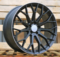 MERCEDES 8x18 5x112 ET43 66,6 YS1180 Noir semi-mat bord poli