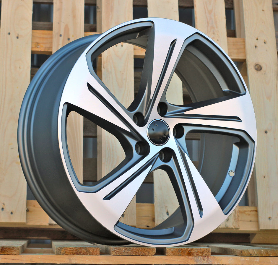 AUDI 8x19 5x112 ET40 66,6 YS1270 Gris poli mat