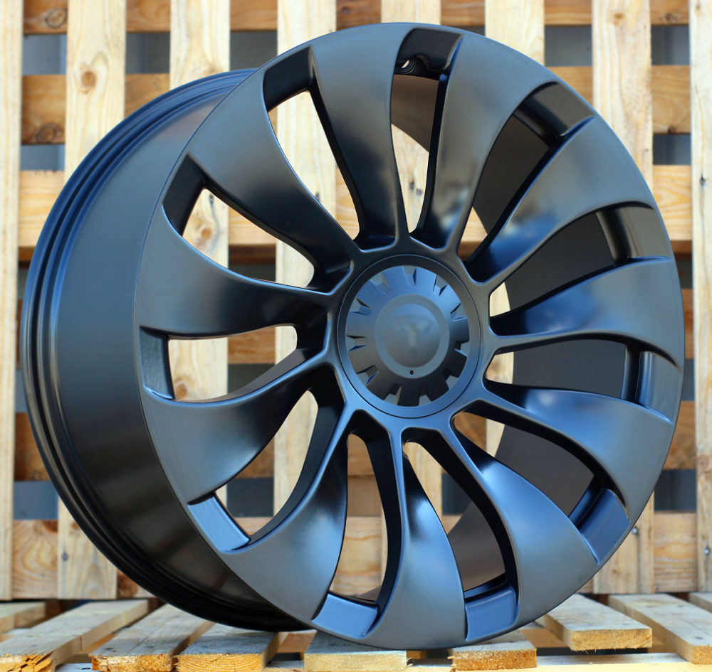 TESLA 10,5x21 5x114,3 ET48 64,1 YS214 Noir semi-mat