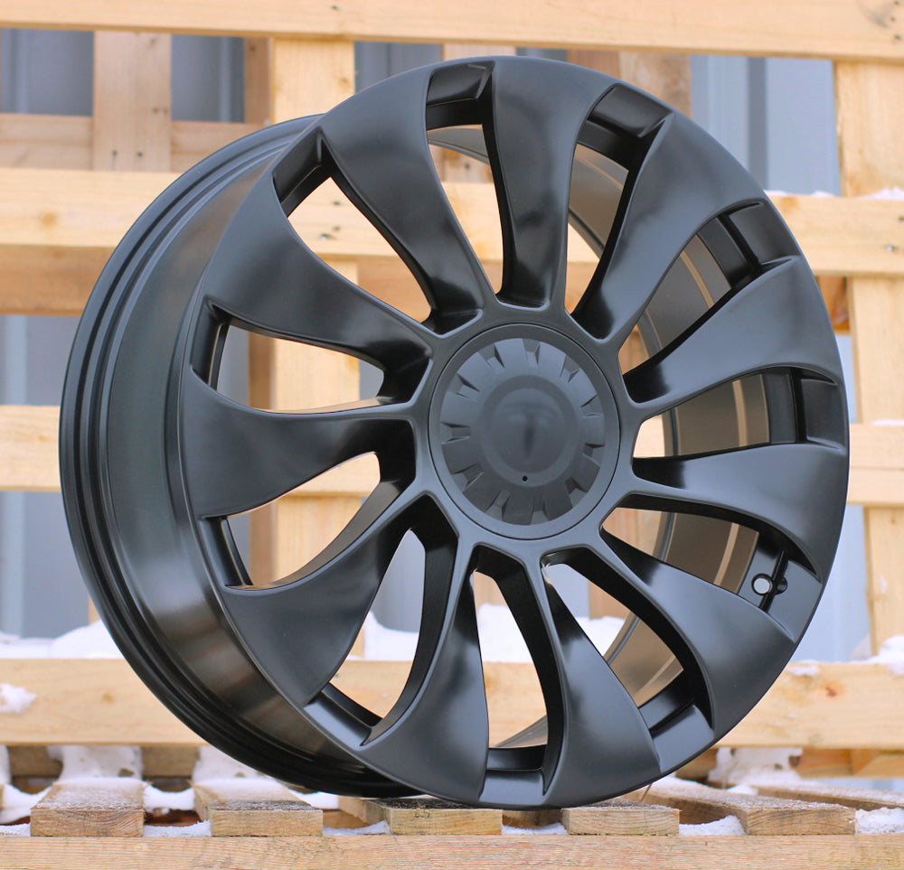 TESLA 8,5x18 5x114,3 ET38 64,1 YS214 Noir semi-mat