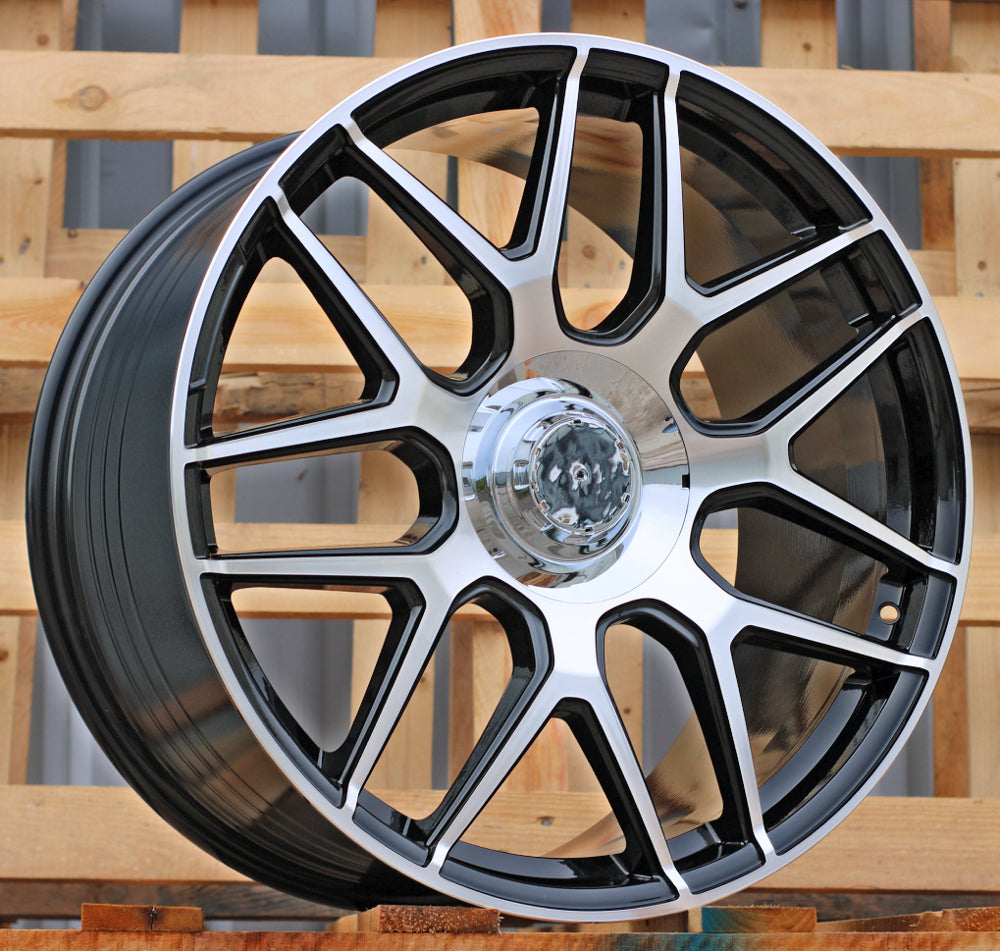 Jante MERCEDES 10x22 5x130 ET36 84,1 B5318 Noir poli