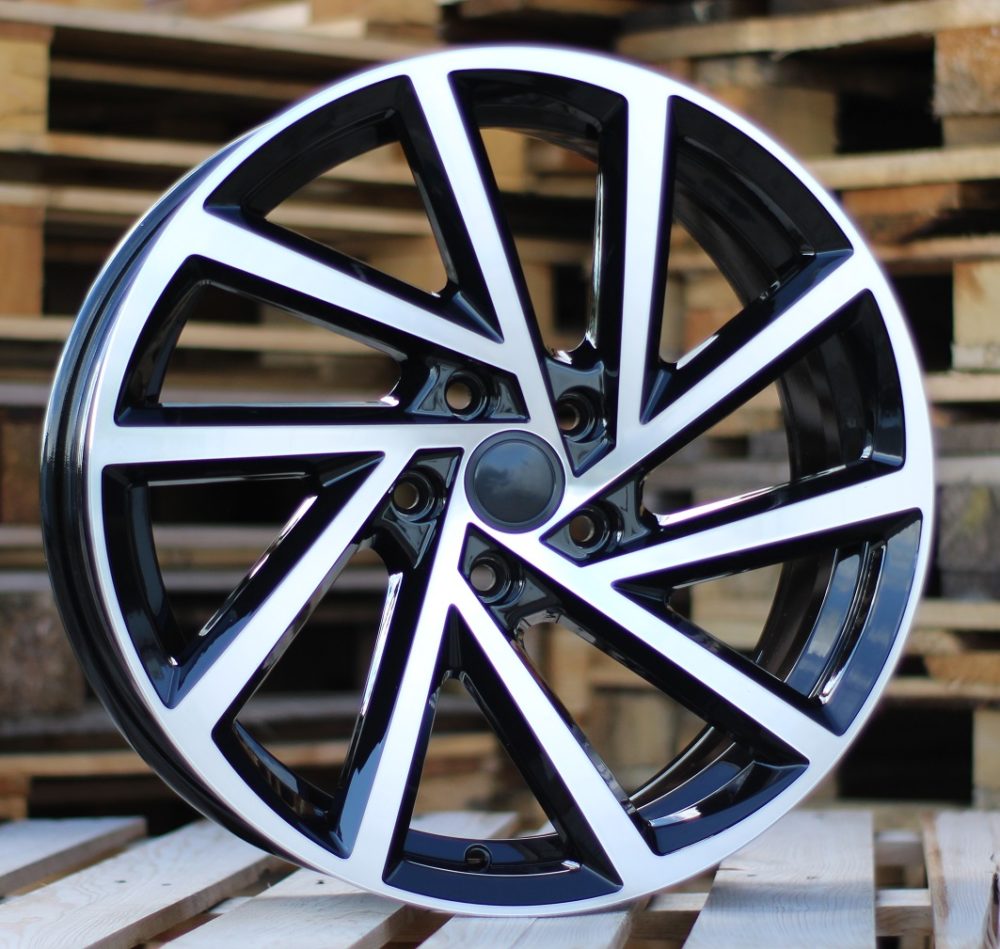 VW 8x19 5x112 ET43 57,1 B5329 Noir poli