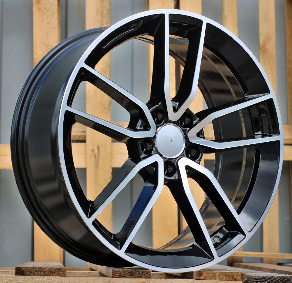MERCEDES 7,5x17 5x112 ET45 66,6 B5461 Noir poli