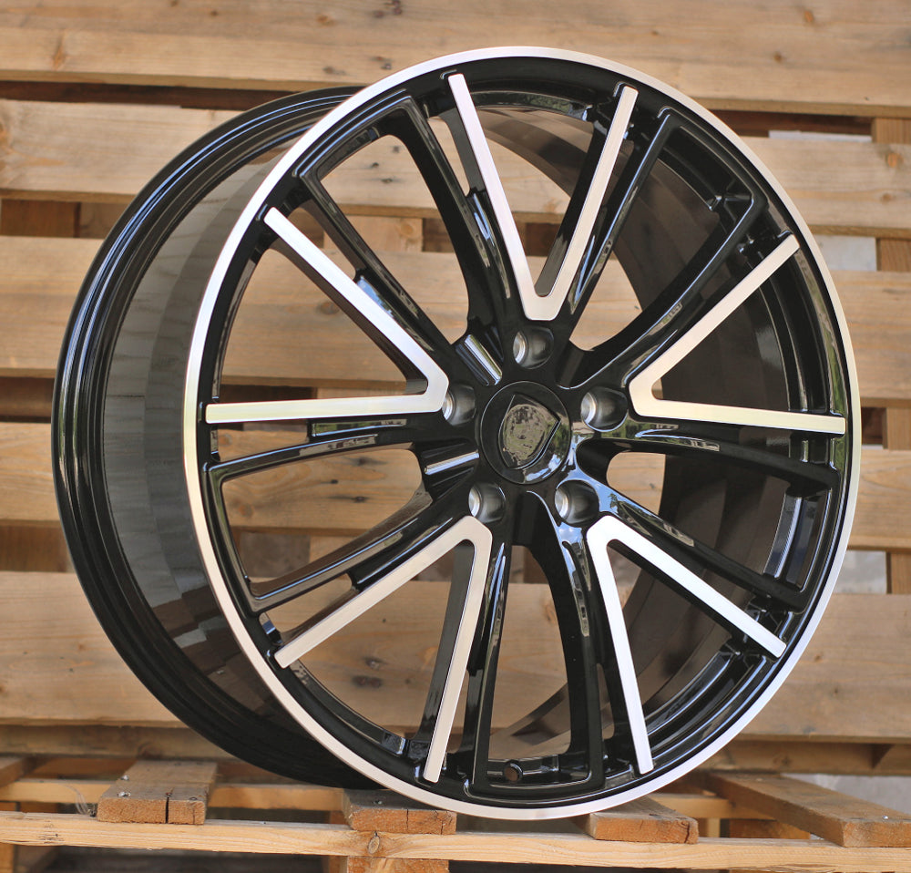 PORSCHE 11x21 5x130 ET65 71,6 CQRGW1058 Noir poli