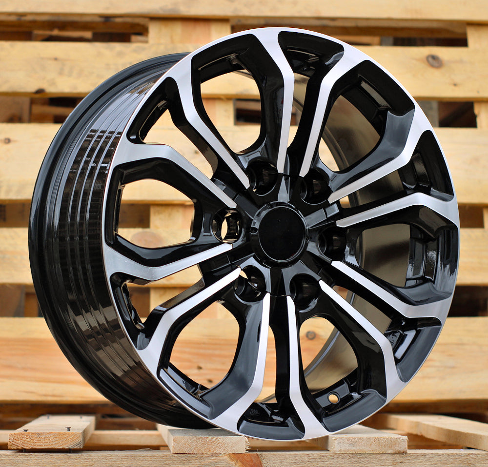 Jante TOYOTA 7,5x17 6x139.7 ET25 106,1 FBX198 Noir poli