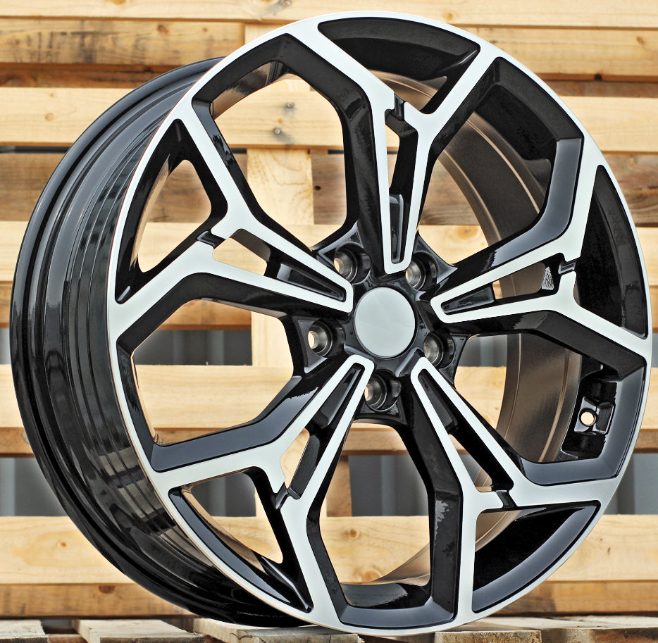 Jante KIA 7x17 5x114.3 ET43,5 67,1 FE190 Noir poli