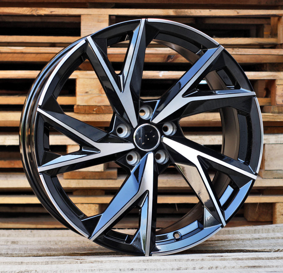 AUDI 8,5x19 5x112 ET38 66,6 I5491 Noir poli